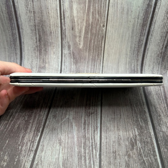 PLAYBOY Vintage Y2K Clutch/ Long Wallet Playboy Bunny White Gold VTG RARE - Picture 7 of 15